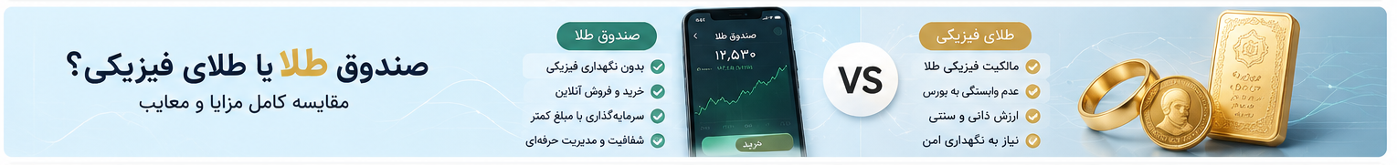 تفاوت صندوق طلا با خرید طلای فیزیکی چیست؟
